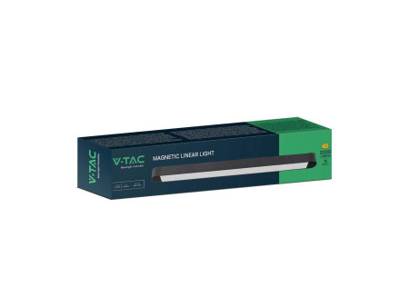 SKU 10247 VT-4218 V-TAC Faretto LED Lineare da Binario Magnetico Slim 18W Colore Nero 6400K