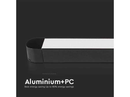 SKU 10246 VT-4218 V-TAC Faretto LED Lineare da Binario Magnetico Slim 18W Colore Nero 3000K