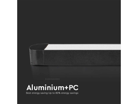 SKU 10249 VT-42022 V-TAC Faretto LED Lineare da Binario Magnetico Slim 22W Colore Nero 3000K