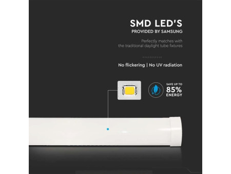 SKU 20348 VT-8-20 V-TAC PRO Plafoniera LED Prismatica Chip Samsung 20W 120LM/W 60cm 4000K IP20
