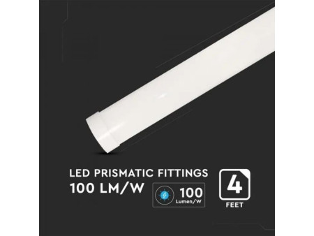 SKU 20351 VT-8-40 V-TAC PRO Plafoniera LED Prismatica Chip Samsung 40W 120LM/W 120cm 4000K IP20
