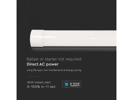SKU 20355 VT-8-50-N V-TAC PRO Plafoniera LED Prismatica Chip Samsung 50W 120LM/W 150cm 6500K IP20