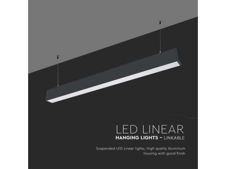 SKU 20464 VT-7-46-B V-TAC PRO Plafoniera LED Chip Samsung 40W Lineare Nero 6500K