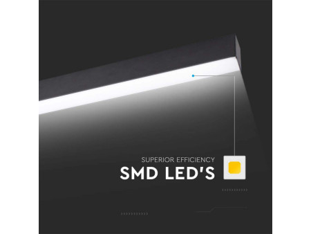 SKU 20464 VT-7-46-B V-TAC PRO Plafoniera LED Chip Samsung 40W Lineare Nero 6500K
