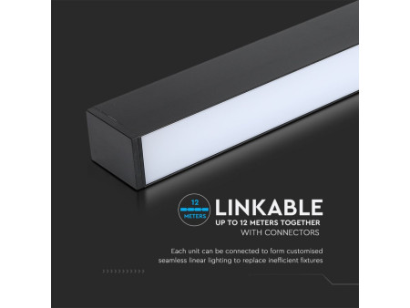 SKU 20463 VT-7-46-B V-TAC PRO Plafoniera LED Chip Samsung 40W Lineare Nero 4000K