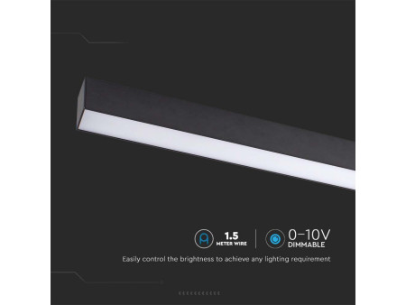 SKU 20464 VT-7-46-B V-TAC PRO Plafoniera LED Chip Samsung 40W Lineare Nero 6500K