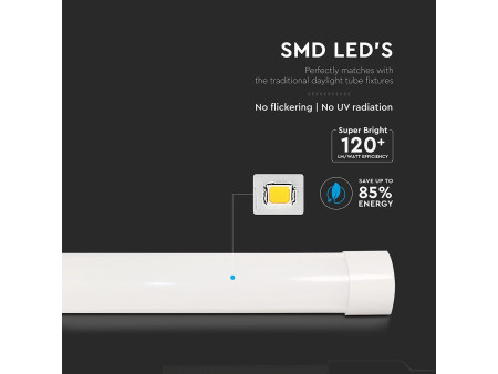 PLAFONIERA LED SLIM 20W 6500K 120LM/W 60CM