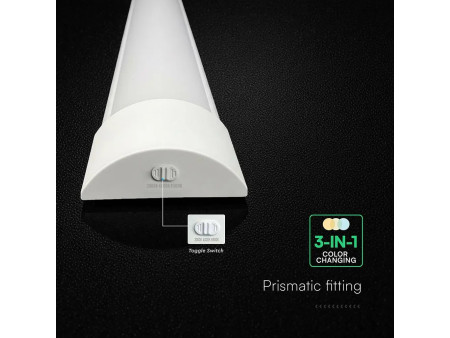 SKU 24218 VT-8320CCT V-TAC Plafoniera LED Prismatica 20W 120LM/W 60cm Bianca CCT