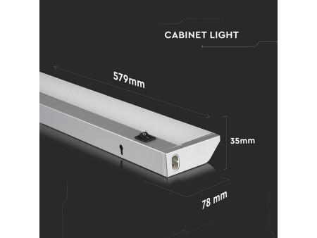 SKU 5070 VT-8112 V-TAC Plafoniera LED Sottopensile 10W 60cm Rotabile 6500K