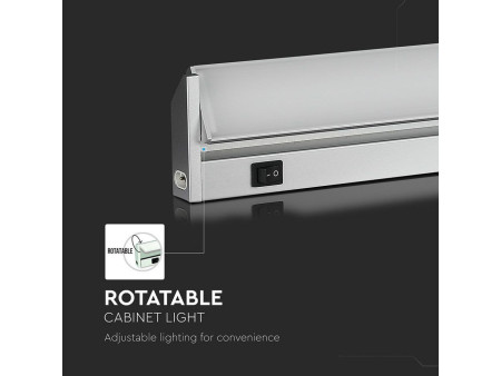 SKU 5069 VT-8112 V-TAC Plafoniera LED Sottopensile 10W 60cm Rotabile 4000K