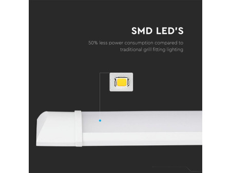 SKU 6491 VT-8330 V-TAC Plafoniera LED Prismatica 30W 160LM/W 120cm 4000K