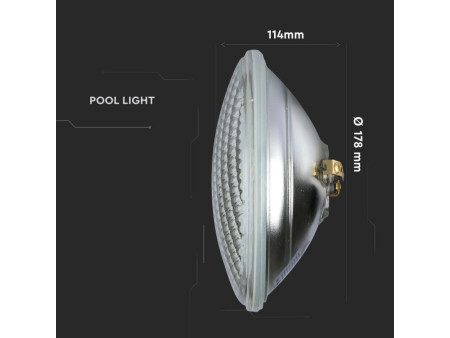 SKU 7555 VT-1258 V-TAC Lampada LED da Piscina 8W PAR56 6400K IP68