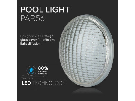 SKU 7555 VT-1258 V-TAC Lampada LED da Piscina 8W PAR56 6400K IP68