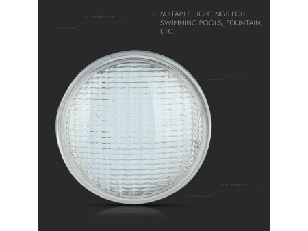 SKU 7557 VT-1258 V-TAC Lampada LED da Piscina 8W PAR56 Luce Blu IP68