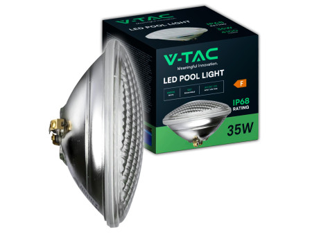 SKU 8026 VT-12135 V-TAC Lampada LED da Piscina 35W PAR56 in Vetro 6500K IP68