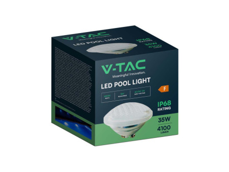 SKU 8026 VT-12135 V-TAC Lampada LED da Piscina 35W PAR56 in Vetro 6500K IP68