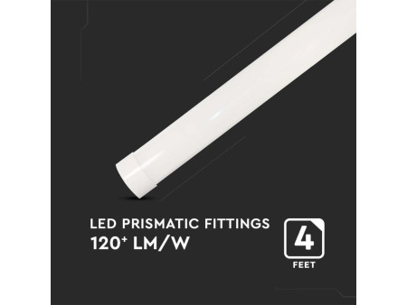 SKU 8049 VT-8340 V-TAC Plafoniera LED Prismatica 40W 120LM/W 120cm 6500K
