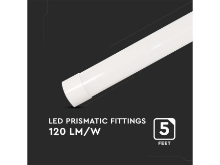 SKU 8054 VT-8340 V-TAC Plafoniera LED Prismatica 50W 120LM/W 150cm 6500K