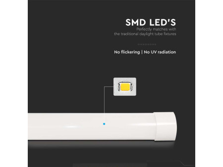 SKU 8054 VT-8340 V-TAC Plafoniera LED Prismatica 50W 120LM/W 150cm 6500K