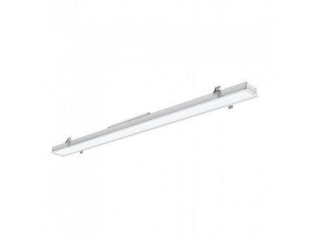 SKU 603 VT-7-41-S V-TAC PRO Plafoniera LED Chip Samsung a Incasso 40W Lineare Colore Argento 6400K