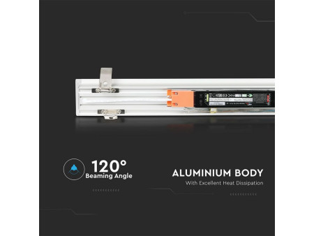 SKU 604 VT-7-41-W V-TAC PRO Plafoniera LED Chip Samsung a Incasso 40W Lineare Colore Bianco 6400K