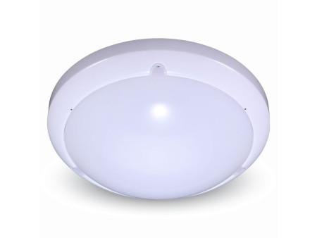 SKU 1282 VT-8001C V-TAC Plafoniera LED Rotonda 16W con Sensore di Movimento a Microonde Colore Bianco 6000K IP54