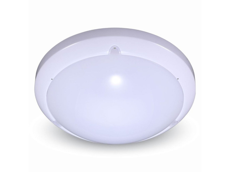 SKU 1281 VT-8001C V-TAC Plafoniera LED Rotonda 16W con Sensore di Movimento a Microonde Colore Bianco 3000K IP54