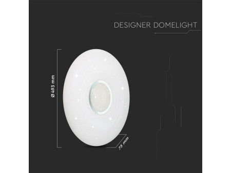 SKU 1491 VT-8556 V-TAC Plafoniera LED Rotonda 60W con Telecomando Cambia Colore 3 in 1 Dimmerabile
