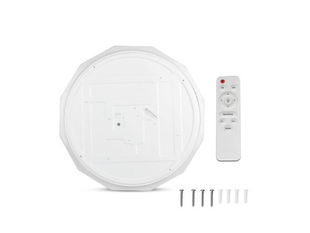 SKU 1492 VT-8557 V-TAC Plafoniera LED a Diamante 60W con Telecomando Cambia Colore 3in 1 Dimmerabile