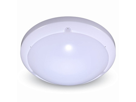 SKU 4965 VT-8001 C V-TAC Plafoniera LED Rotonda 16W con Sensore di Movimento a Microonde Colore Bianco 4000K IP54