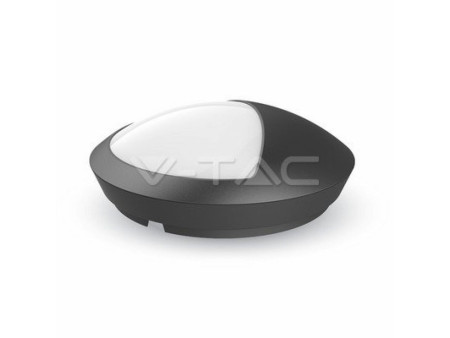 SKU 4969 VT-8006 V-TAC Plafoniera LED Rotonda con Palpebra 12W Colore Nero 4500K IP66