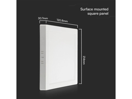 SKU 104941 VT-60006 V-TAC PRO Plafoniera LED Chip Samsung Quadrata 6W 110LM/W Colore Bianco 6500K