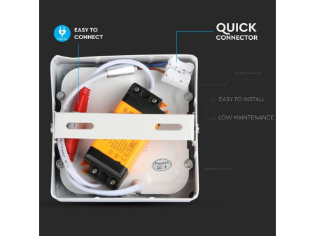 SKU 4806 VT-1415SQ V-TAC Pannello LED Montaggio a Plafone Quadrato 15W 100LM/W 6400K