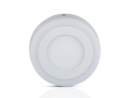 SKU 4892 VT-809RD V-TAC Pannello a Doppio LED 6W+2W 133LM/W Montaggio a Plafone Rotondo 6000K