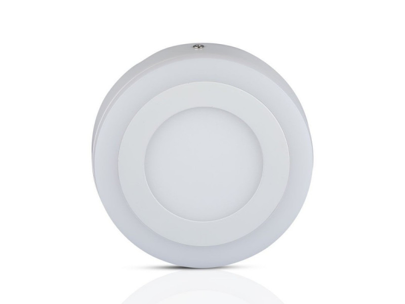 SKU 4892 VT-809RD V-TAC Pannello a Doppio LED 6W+2W 133LM/W Montaggio a Plafone Rotondo 6000K