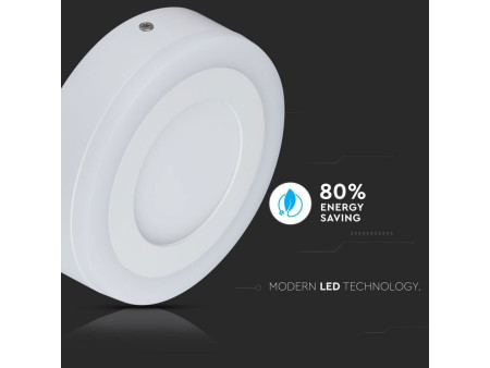 SKU 4898 VT-2209RD V-TAC Pannello a Doppio LED 18W+3W 100LM/W Montaggio a Plafone Rotondo 6400K