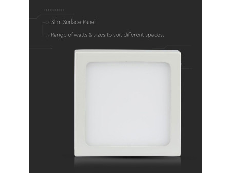 SKU 4921 VT-1805SQ V-TAC Pannello LED 18W Montaggio a Plafone Quadrato 6400K