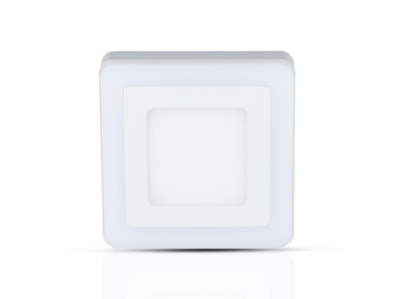 SKU 4924 VT-809SQ V-TAC Pannello a Doppio LED 6W+2W 100LM/W Montaggio a Plafone Quadrato 6000K