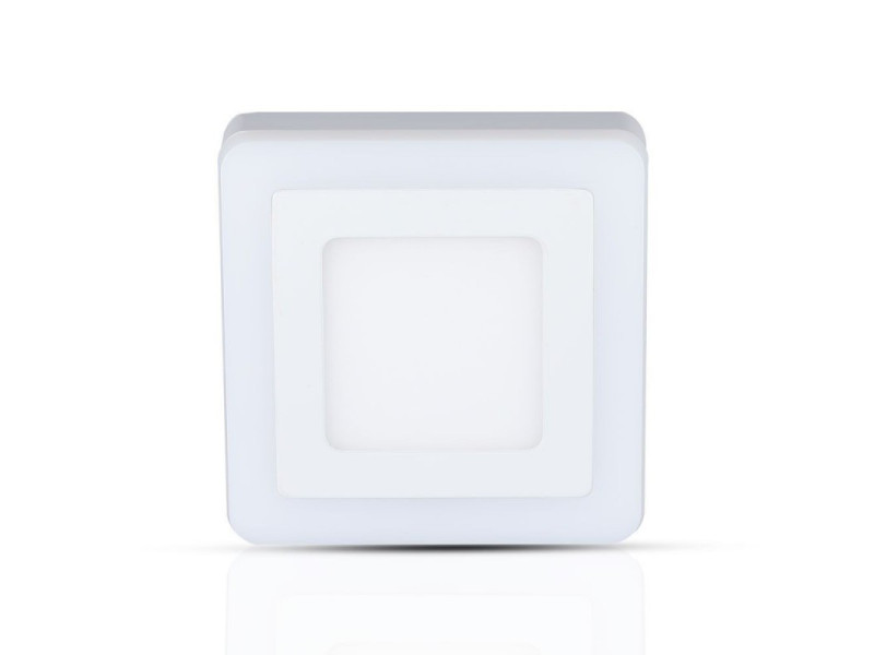 SKU 4924 VT-809SQ V-TAC Pannello a Doppio LED 6W+2W 100LM/W Montaggio a Plafone Quadrato 6000K