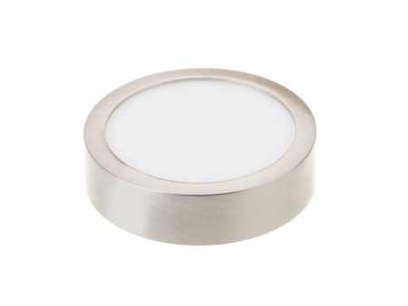 SKU 6361 VT-605CH V-TAC Pannello LED 6W Montaggio a Plafone Rotondo Colore Nichel Satinato 3000K