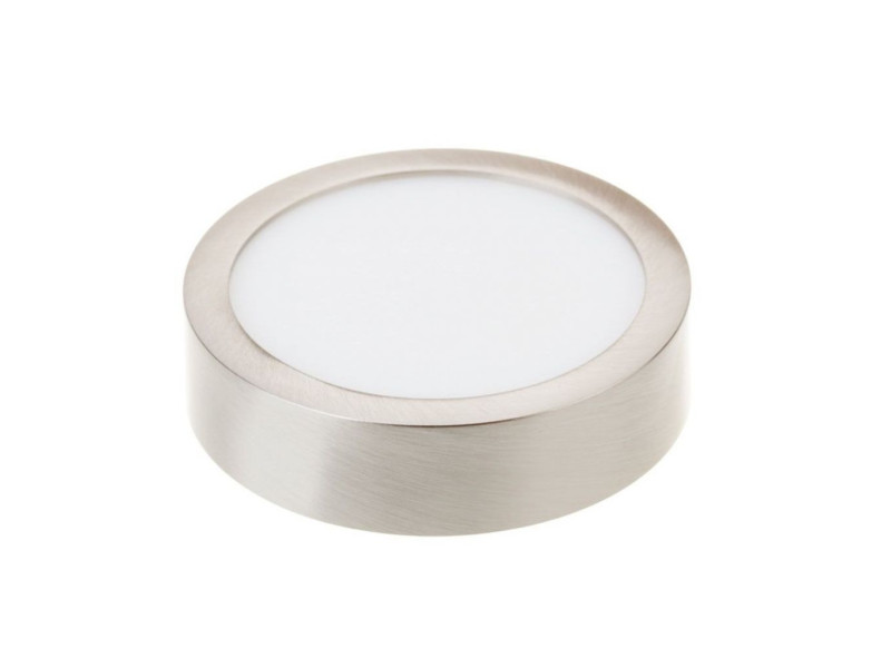 SKU 6362 VT-605CH V-TAC Pannello LED Montaggio a Plafone Rotondo 6W Colore Nichel Satinato 4500K