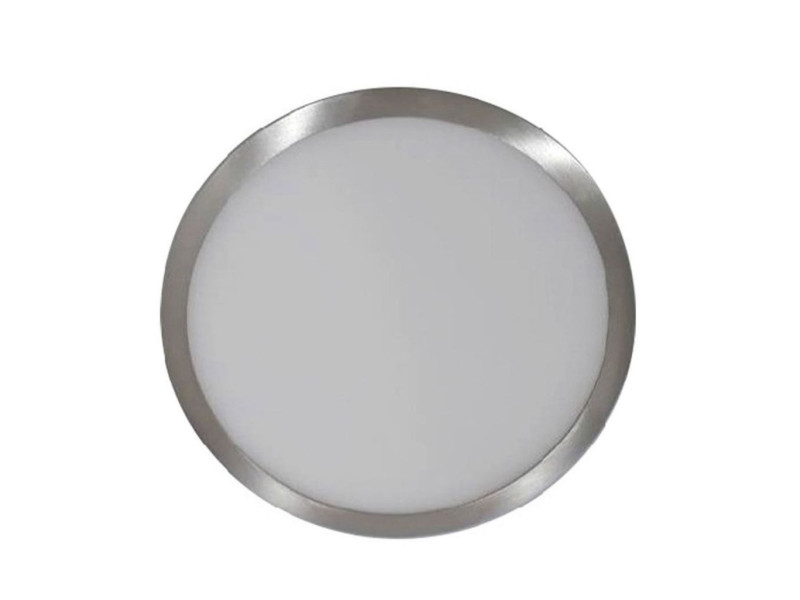 SKU 6368 VT-1205SN V-TAC Pannello LED Montaggio a Plafone Rotondo 12W Colore Nichel Satinato 4500K