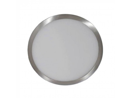 SKU 6373 VT-1805SN V-TAC Pannello LED Montaggio a Plafone Rotondo 18W Colore Nichel Satinato 3000K