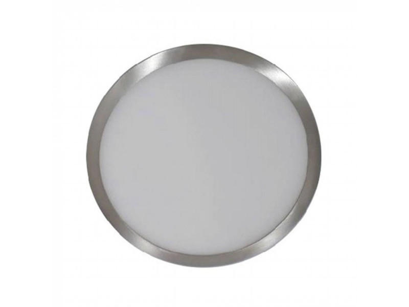 SKU 6373 VT-1805SN V-TAC Pannello LED Montaggio a Plafone Rotondo 18W Colore Nichel Satinato 3000K
