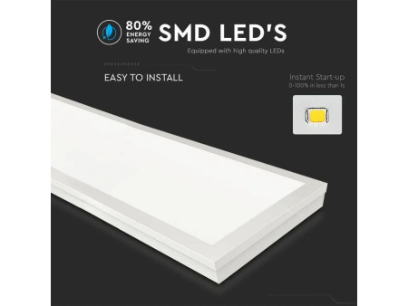 SKU 6626 VT-6147 V-TAC Pannello LED da Plafone 40W 100LM/W 1200*300mm Colore Bianco 6500K