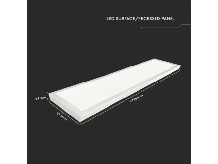 SKU 6624 VT-6147 V-TAC Pannello LED da Plafone 40W 100LM/W 1200x300mm 3000K