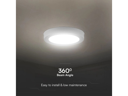 SKU 78711 VT-60006 V-TAC PRO Plafoniera LED Rotonda 6W Chip Samsung Montaggio a Plafone 4000K