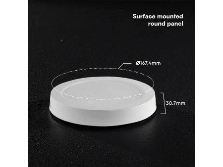 SKU 78736 VT-60012CCT V-TAC PRO Plafoniera LED Rotonda 12W Chip CREE Montaggio a Plafone Colore Bianco CCT