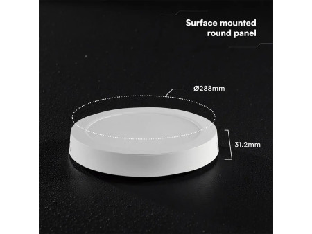 SKU 78796 VT-60006CCT V-TAC PRO Plafoniera LED Rotonda Chip CREE 24W Montaggio a Plafone Bianca CCT