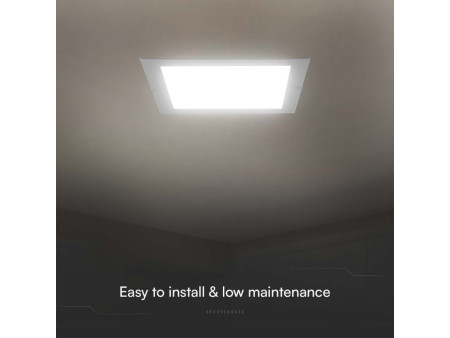 SKU 104821 VT-61006 V-TAC PRO Mini Pannello LED Chip Samsung 6W Quadrato da Incasso (Foro 105-110mm) Bianco 6500K